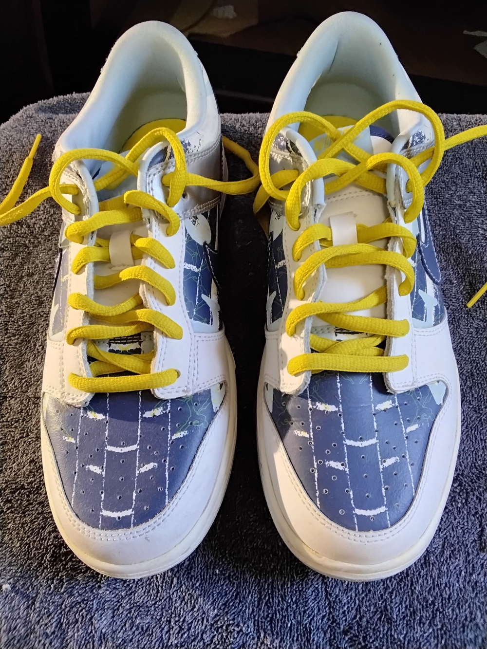 Vintage Nike Dunk Low Brickhouse Blue Yellow